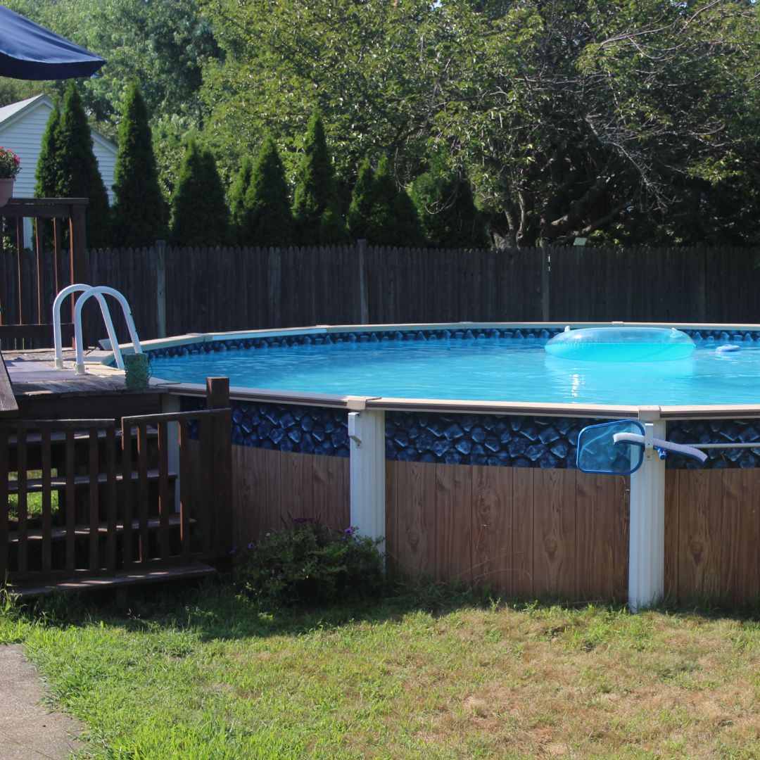 small deck ideas for above ground pools 