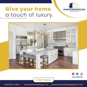 Transform your home with luxurious upgrades that enhance style and functionality. From custom kitchens and elegant bathrooms to premium flooring and roofing, James B Remodeling brings your vision to life with high-quality craftsmanship and meticulous attention to detail. Discover the luxury your home deserves!